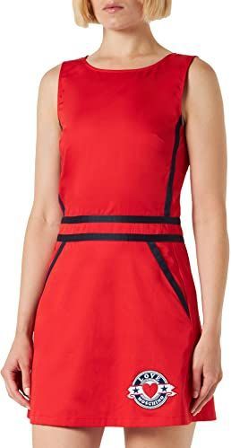 Love Moschino - Mouwloze Jurk - Rood - Hoogwaardige Stof - Sailor Patch