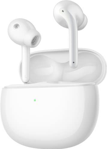 Xiaomi Buds 3 (Gloss White) met USB-C-kabel, 1 m, Bluetooth 5.2-verbinding, tot 32 uur levensduur, ruisonderdrukking tot 40 dB, stof- en waterdicht, Italiaanse versie