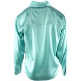 Pinko - Blouse - Groen - Zijdemix - Lange Mouwen