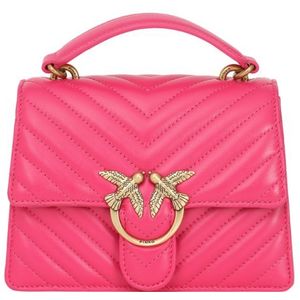Pinko Love Top Handle Mini Handbag - Barbabietola/Antique Gold ONE
