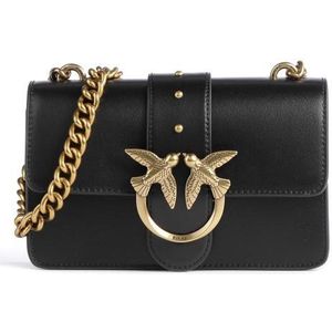 Pinko Love One Mini C - Black-Antique Gold