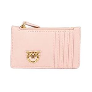 Pinko Airone CARDHOLDER kalfsleer, reisaccessoires, damesportemonnee, O81Q_poederantiek goud, U, O81q_Antiek Goud Poeder