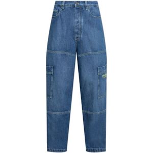 Off-White Cargo Jeans - Vijf Pocket Ontwerp - Kleur - Materiaal