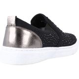 Lumberjack - Sw 35405 004 - Schoenen - Zwart - Slip-On Damessneakers