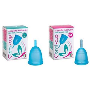 Mamicup L en M TURQUOISE Menstruatie Cup KIT