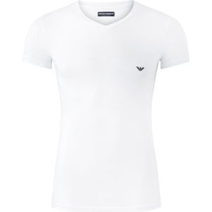 Emporio Armani - Iconic - T-shirt - Wit - Heren Stretch V-hals