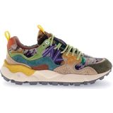 Flower Mountain Women Yamano 3 Woman Suede Teddy Grey Taupe Dark Green-Schoenmaat 37