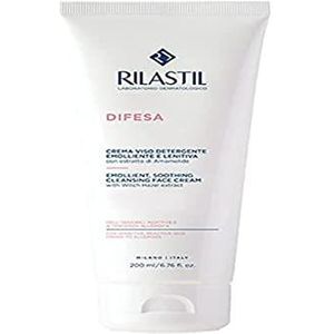 Rilastil Defense Gezichtscrème, soepel makend en rustgevend, reinigingsmiddel voor de gevoelige huid, 200 ml