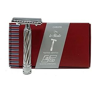 Fatip Piccolo Chrome - Slant Close Comb Safety Razor