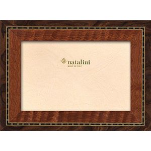 Natalini, KR NOCE 10X 15 cm, fotolijst met ondersteuning voor tafel, hout, walnoot, buitenmaat 15 X 20 X 1,5 cm