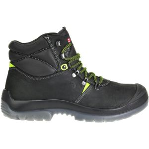 Sixton Peak - Gamma - Veiligheidsschoen - Zwart - Leer - Hoog Model - PU Zool