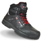 Sixton Peak - Dobbiaco - Veiligheidsschoen - Zwart Rood - Volnerf Leder