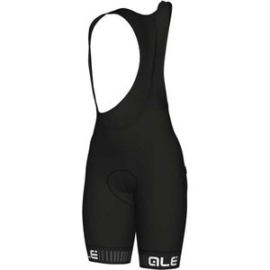 Alé Cycling Dames Solid Traguardo Bib Shorts, zwart/wit, XXL