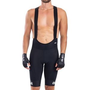 Alé Cycling R-ev1 Agonista Plus Shorts met bretels voor heren (1 stuk), Zwart/Wit