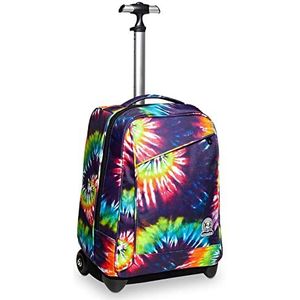 Invicta, Taglia Unica, 2-in-1 trolley met schouderbanden, uniseks, voor meisjes en meisjes, basisschool en media, waterdicht, meerkleurig (Tye Dye Colors), modern, meerkleurig (Tye Dye Colors), Taglia Unica, Modern