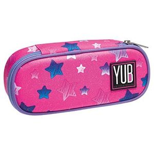 Zak YUB – Round Plus Hayridem, roze – pennenhouder voor school – meisjes