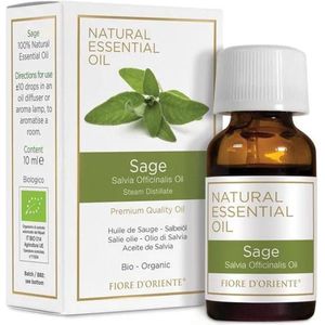 Biologische etherische olie Salie - 10ml - Luchtwegen - Antioxidant