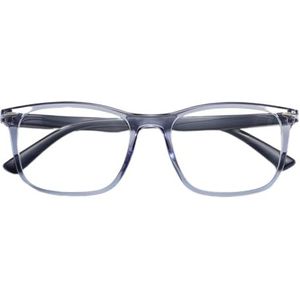 Corpootto Crystal leesbril, blauw-blauw, standaard uniseks volwassenen, blauw-blauw, Eén maat