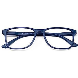 El Charro Leesbril uit Vermont, blauw, standaard uniseks voor volwassenen, +2.5
