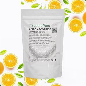 Ascorbinezuur poeder 50 gr - Ascorbic acid, Vitamine C poeder