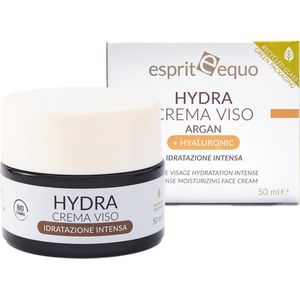 Esprit Equo HYDRA ARGAN Crema Visio Argan + Hyaluronic - inclusief spateltje: Intens hydraterende anti-age gezichtscrème met hyaluronzuur, arganolie, sheaboter en jojobaboter