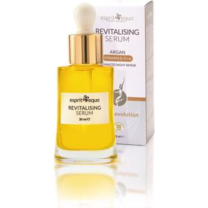 Esprit Equo Revitalising Serum Argan - geavanceerde, herstellende, Arganolie gezichtsserum voor 's nachts, verrijkt met vitamine A, C en E