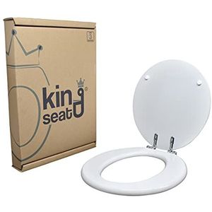 king seat Wc-bril, klein, ideaal standaard, hoge kwaliteit, gemaakt van gecertificeerd MDF, wit, ideaal standaard