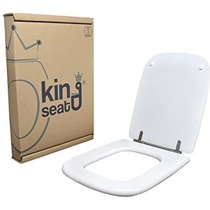 Toiletbril compatibel met fantasie 2 stuks Ginori. Hoge kwaliteit van gecertificeerd MDF, 100% Made in Italy, duurzaam.