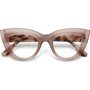 Okkia leesbril Big Cat Eye-Havanna Pink-+ 1.50
