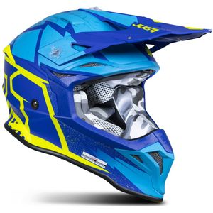 JUST1 Helmet J39 Poseidon Blue-Yellow 54-XS