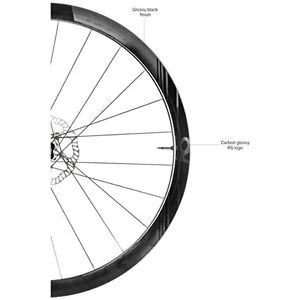 Deda WDS4DB-RSHI Roue Arriere Carbone SL4 DB TUBELESS, 45MM, Finition POB, Shimano Unisex-Adult, Nero, 45 mm