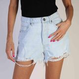 Jeans - Lichte Was Denim Shorts - Klassieke Pasvorm