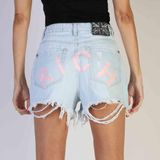 Jeans - Lichte Was Denim Shorts - Klassieke Pasvorm
