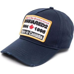 Dsquared2 Canadese Trots Baseball Cap , Blue , Heren , Maat: ONE Size