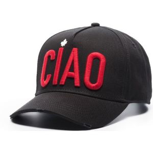Dsquared2 Ciao logo-geborduurde pet zwart