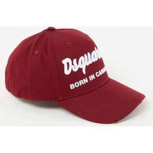 Bordeaux Baseball Cap DSquared2 Dc64 , Red , Heren , Maat: ONE Size