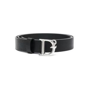 Dsquared2 Belts , Black , Heren , Maat: 95 CM