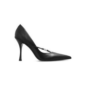 Dsquared2, Schoenen, Dames, Zwart, 38 EU, Leer, Leren stiletto pumps