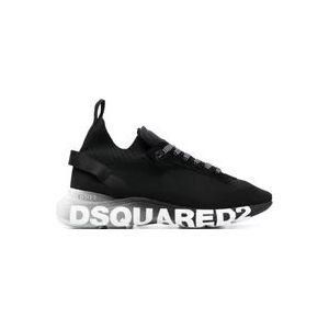 Dsquared2 Zwarte Sneakers voor Heren , Black , Heren , Maat: 42 EU