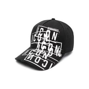 Dsquared2 Zwarte Hoeden - HAT , Black , Heren , Maat: ONE Size
