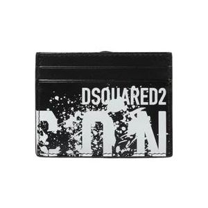 Dsquared2 Kaarthouder met logo , Black , Heren , Maat: ONE Size