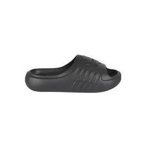 Dsquared2 Zwarte platte schoenen Slides & Thong , Black , Heren , Maat: 45 EU