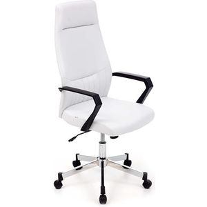 My_office Sake fauteuil, polyurethaan, wit, 56 x 58 x 120 cm, wielen