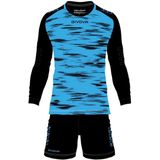 Givova - Doelman Set - Turquoise-Zwart - Ademend Duurzaam Materiaal