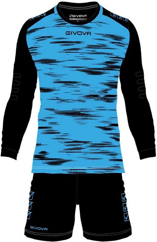 Givova - Doelman Set - Turquoise-Zwart - Ademend Duurzaam Materiaal