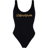 Givova - Olympisch Zwempak - Dames - Zwart - 100% Polyester