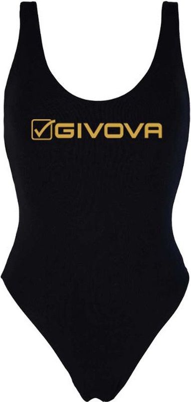 Givova - Olympisch Zwempak - Dames - Zwart - 100% Polyester