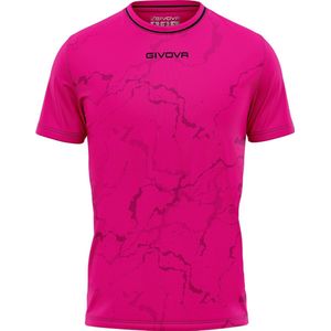 Sports t-shirt givova graphite fuchsia-black