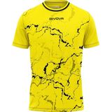 Sports t-shirt givova graphite yellow-black