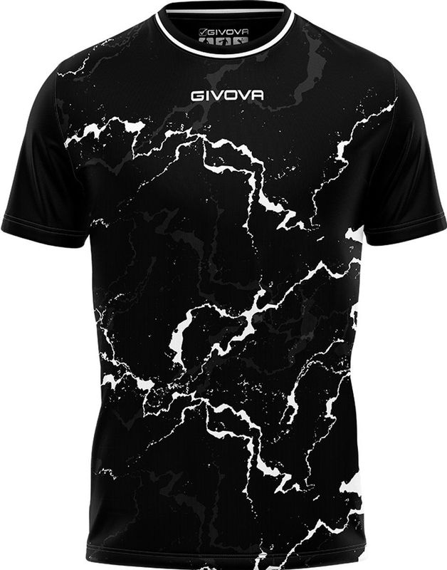 Givova - Sport T-shirt - Grafiet Rood-Zwart - Polyester